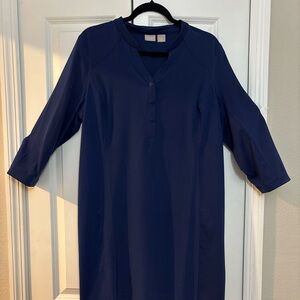 Chico's Zenergy Blue Knit inset Dress